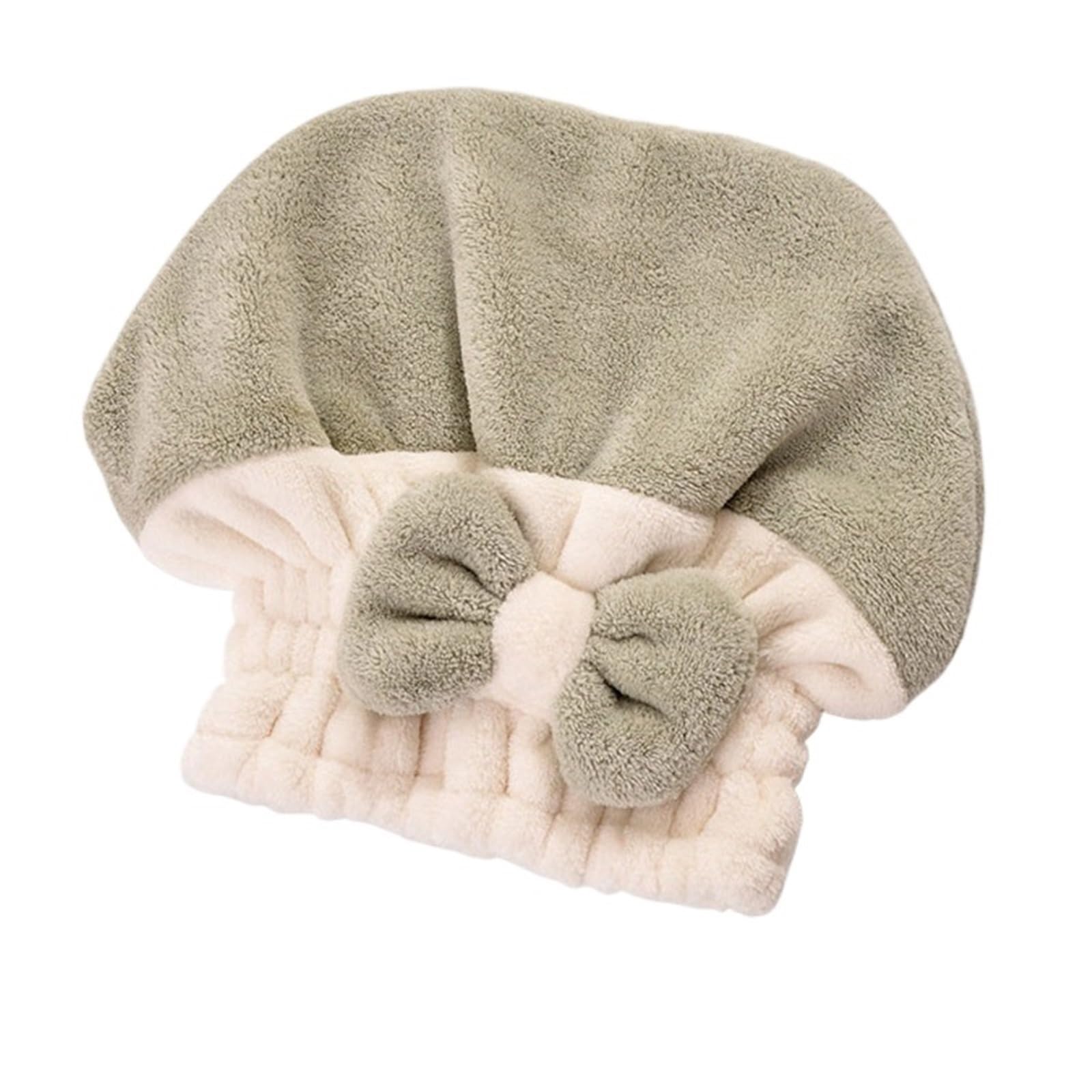 LUYSGBXR Hair Towel Hair Drying Towels Coral Velvet Super Absorbent Towel Cap Quick Dry Head Wrap Shower For Wet(Green)