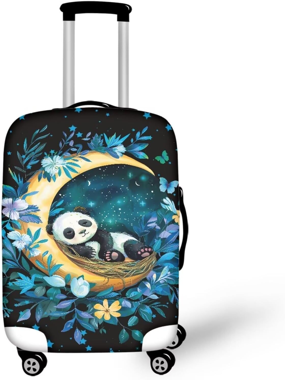 Cozeyat Beach Theme Travel Luggage Cover Protector Washable Elastic Baggage Cover Anti-Scratch Sleeve with Zipper for Wheeled Suitcase Travel Accessories