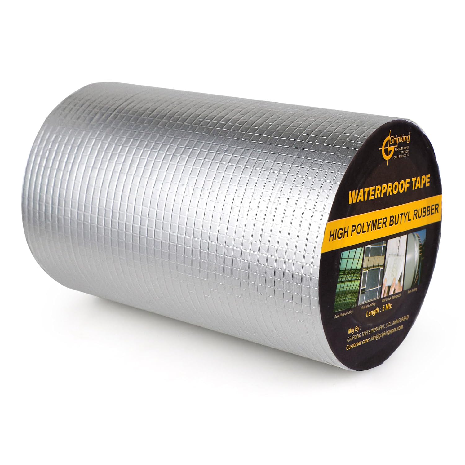 GRIPKING Waterproof Repair Tape for Pipe Leakage, Roof Water Leakage Solution, Aluminium Foil Tape, Waterproof Adhesive Sealing Butyl Rubber Tape, 15cm x 5m, Silver… (B0D9S4QLSF) Amazon Price History, Amazon Price Tracker