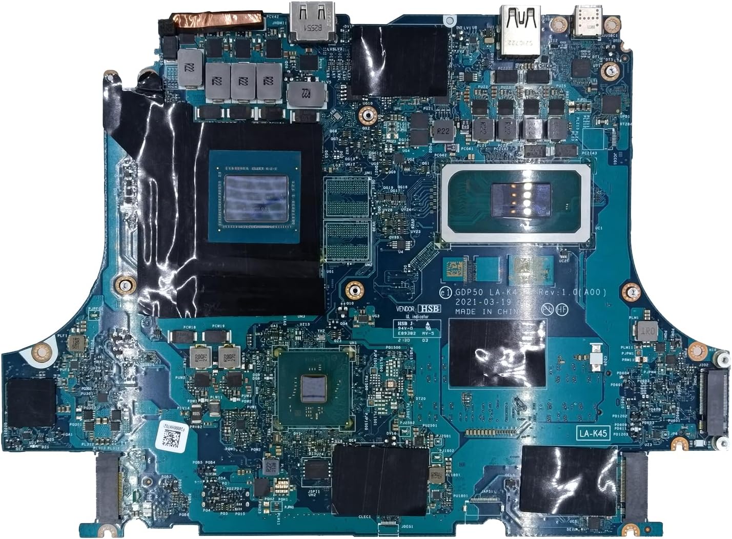 Replacement for Dell Alienware M15 R6 Motherboard GDP50 LA-K452P System Board i7-11800H Processor RTX 3070 8GB 036MKP 36MKP