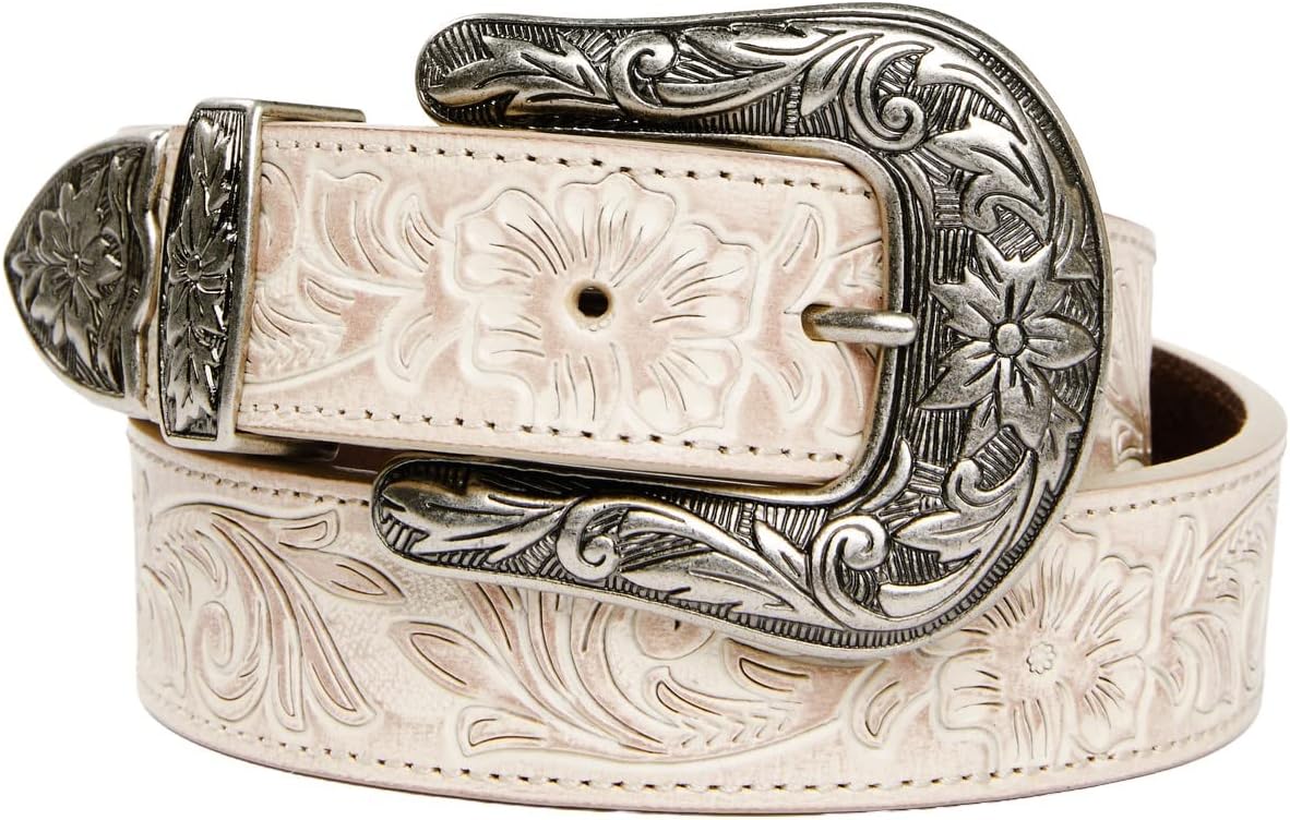 Shyanne Women's Buckle Floral Embossed Western Belt - Sasu23bt9