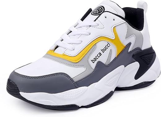 Bacca Bucci Men Lace Up Running Shoes
