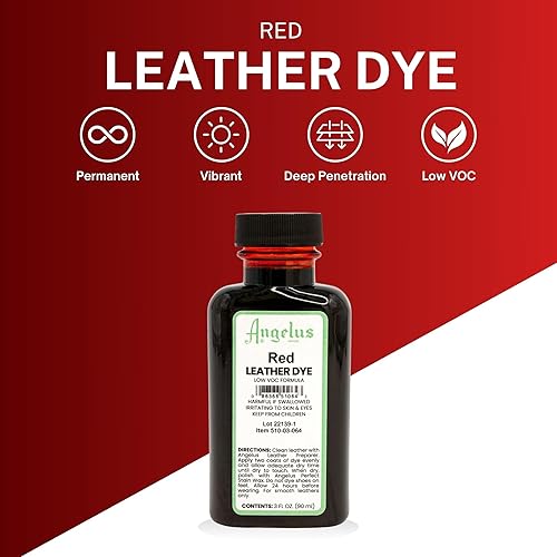 Miniatura 17 de Angelus Tinte para cuero – Tinte flexible para cuero para zapatos, botas, bolsos, manualidades, muebles y más, 3 onzas, Dauber incluido (marrón)