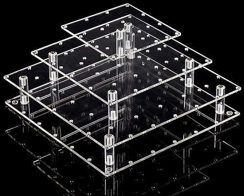 Miniatura 10 de YestBuy Soporte de exhibición para pastelillos con 30 agujeros, soporte de 3 niveles para piruletas para bodas, fiestas de cumpleaños, aniversarios,