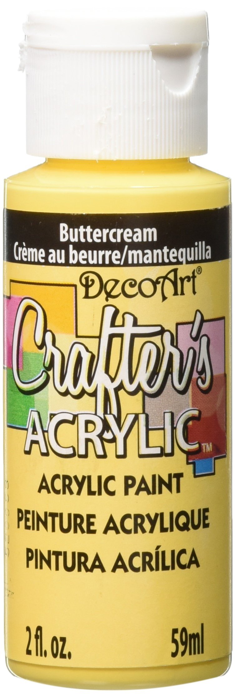 DecoArt 59 ml Crafters Acrylic, Buttercream