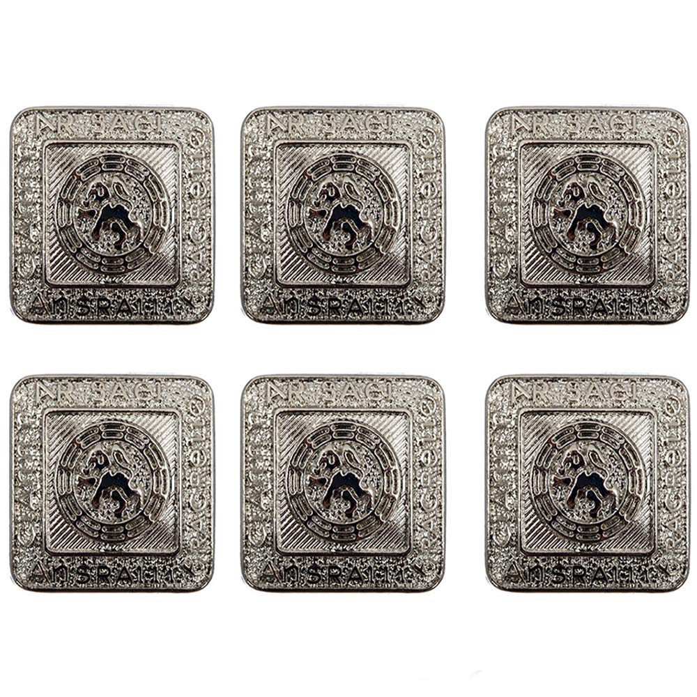 New Kilt Bundle of 6 Nickel Prince Charlie/Argyll Jacket Button