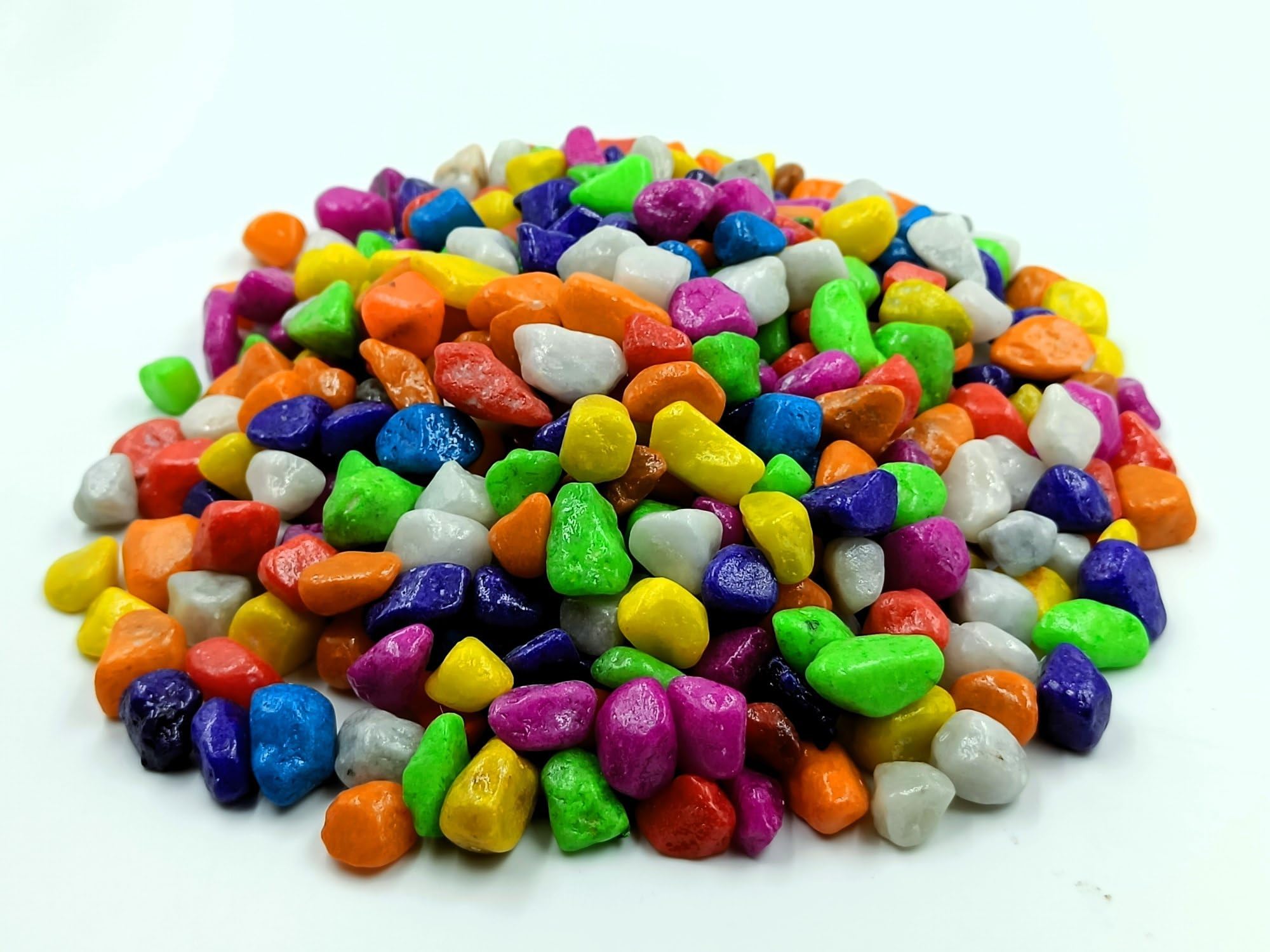 1KG Multicolour Painted Pebbles – Decorative Garden Stones | Aquarium Pebbles | Smooth Polished Finish | Eco-Friendly & Non-Toxic-image-29
