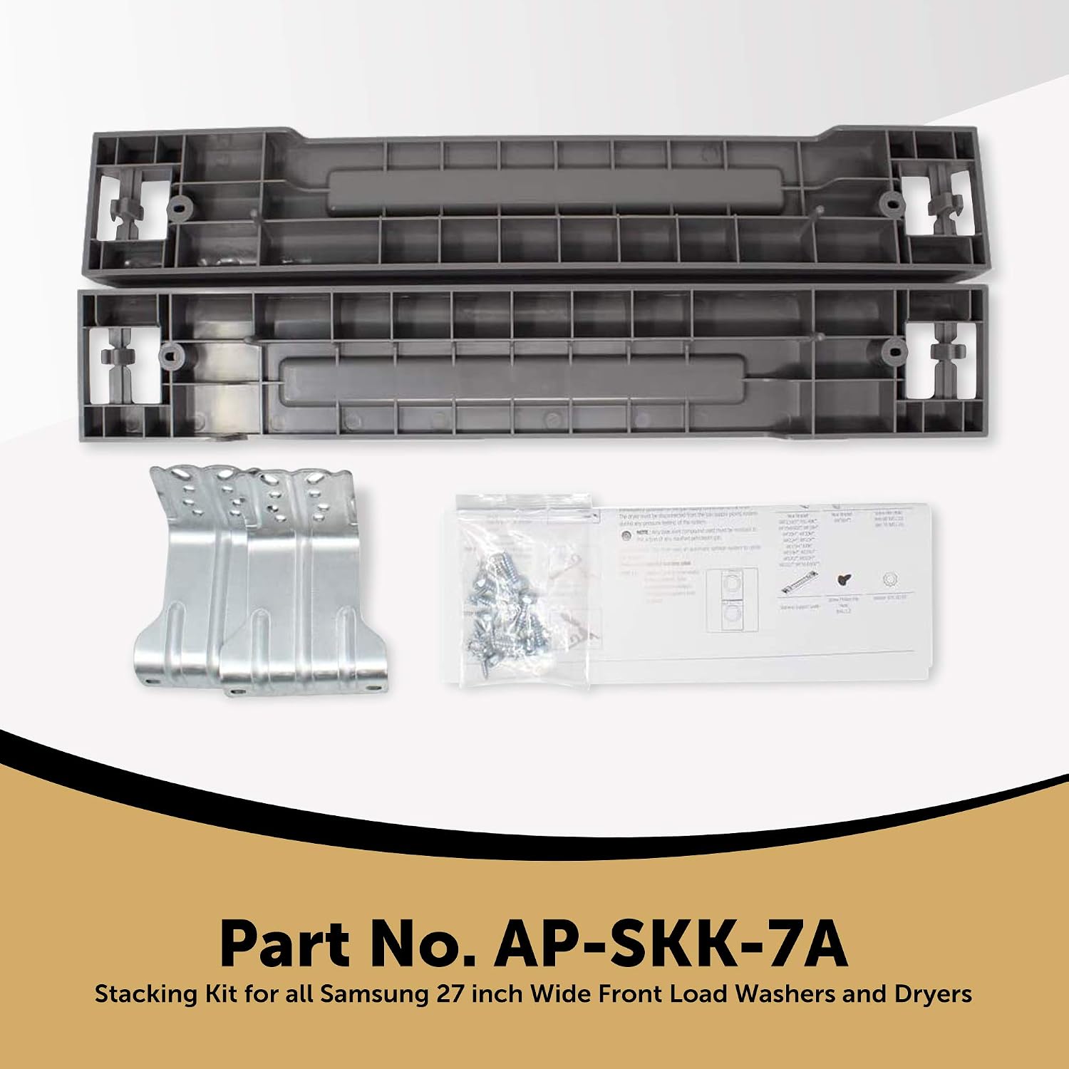 Appliance Pros SKK-7A and SKK-8A Stacking Kit for all Samsung 27 inch wide Washer and Dryer - Front Load Laundry Pairs
