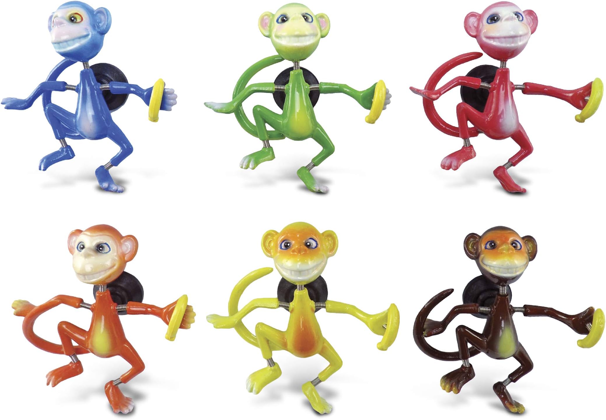 PuzzledMonkey Refrigerator Bobble Magnet (Set of 6)