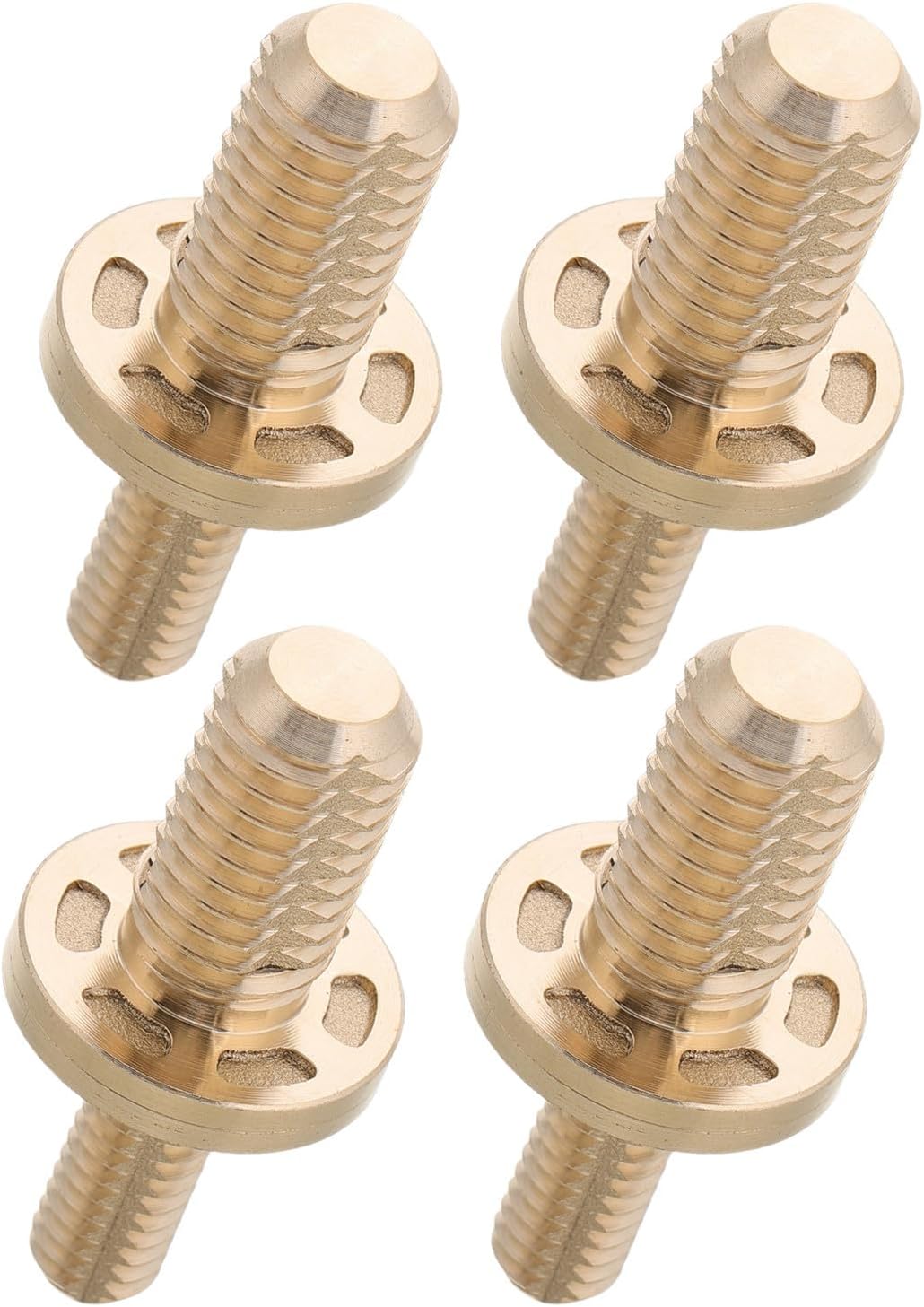 Vaguelly Pool Cue Extension Hardware Easy Length Adjustment 1/2 Inch 4pcs Brass Joint Screws with Sturdy Brass Material for Pool Cue for Game Room and Diverse Playing Scenarios