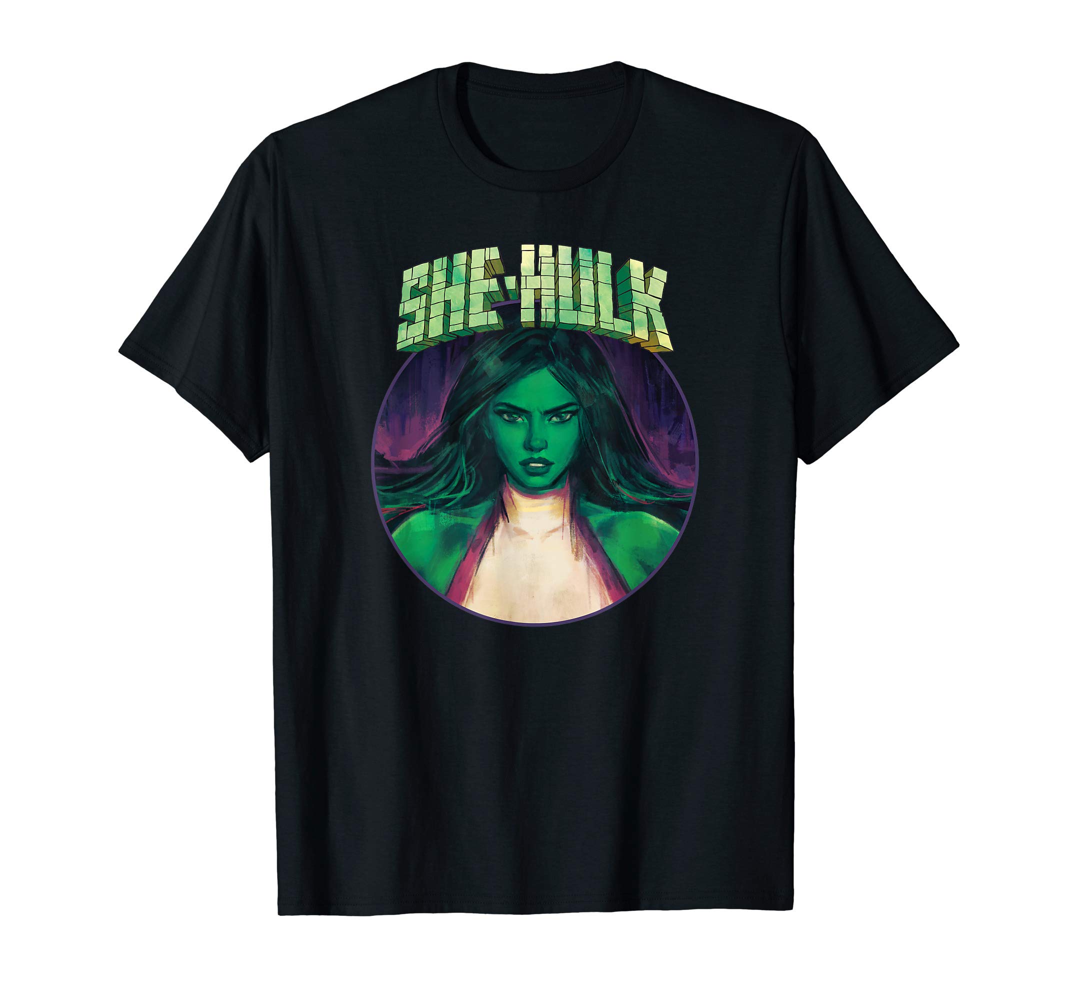 MarvelShe-Hulk Powers of a Girl Portrait T-ShirtOEKO-TEX STANDARD 100