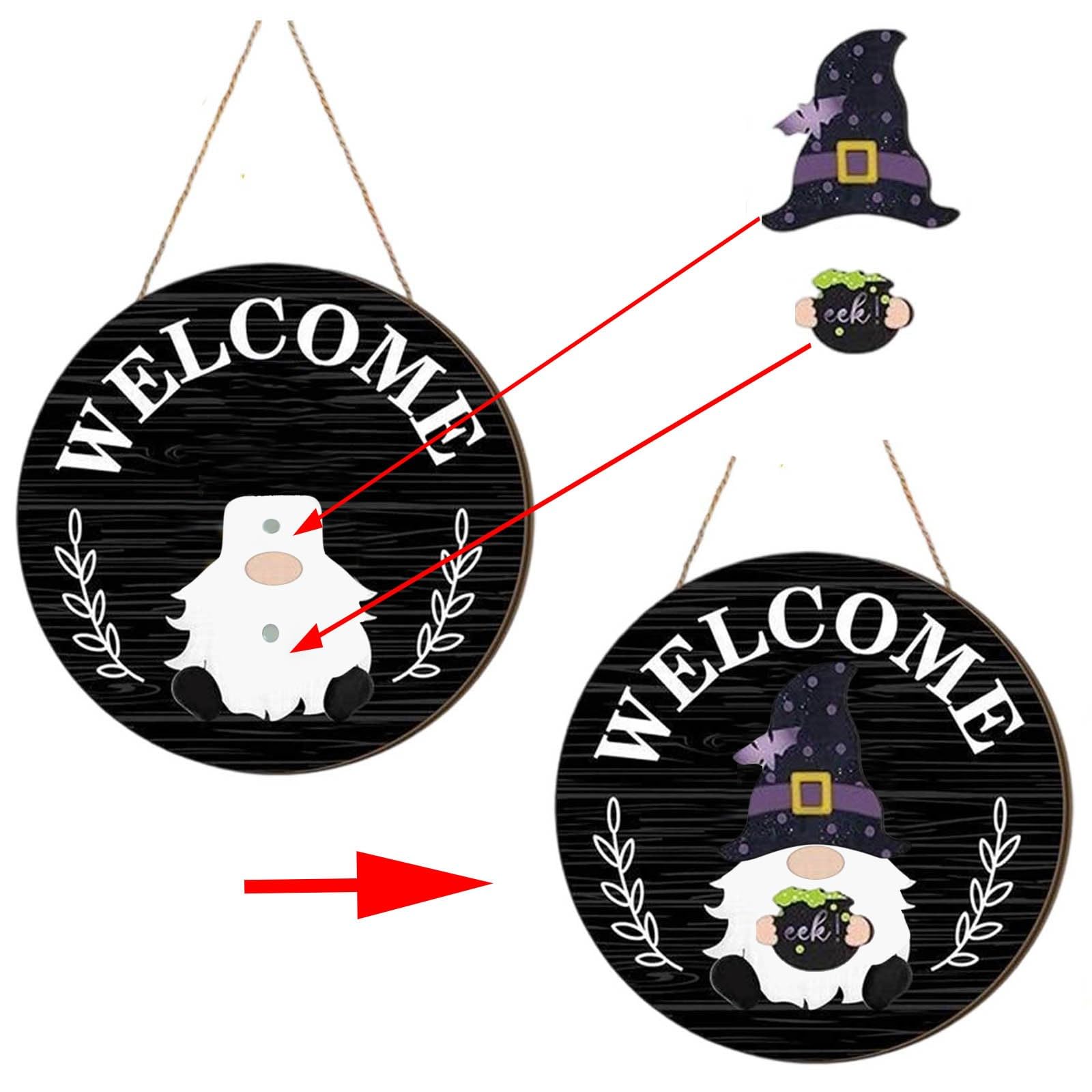 Ropa intercambiable para perros, una variedad de placas de puerta de festival se cuelgan con carteles, colgantes de temporada, decoraciones de Navidad y Halloween, decoración colgante de puerta de
