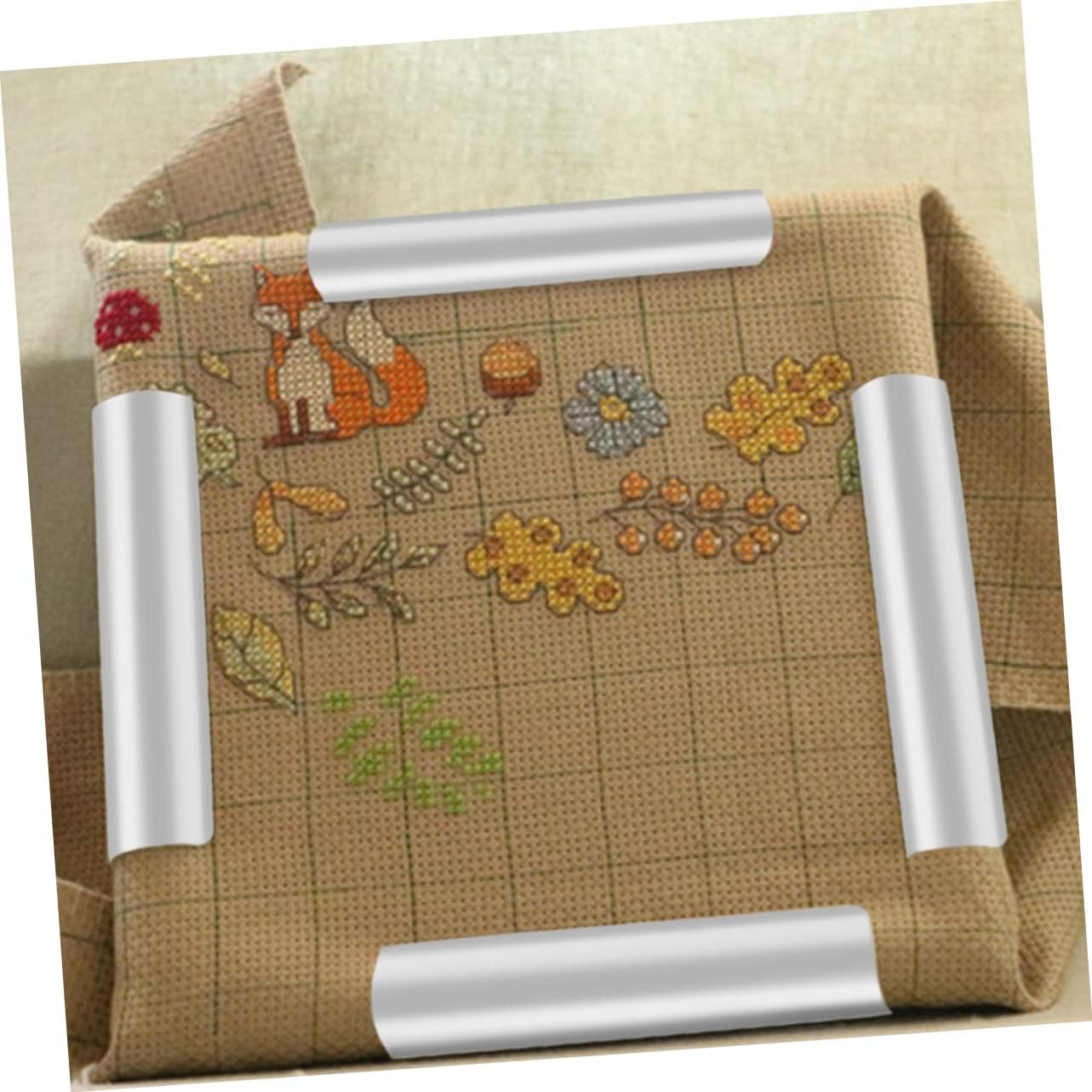 CORHAD Square Clip Frame for Embroidery Cross Stitch Plastic Hoops for DIY Needlework Projects Suitable for Crafts and Decorations