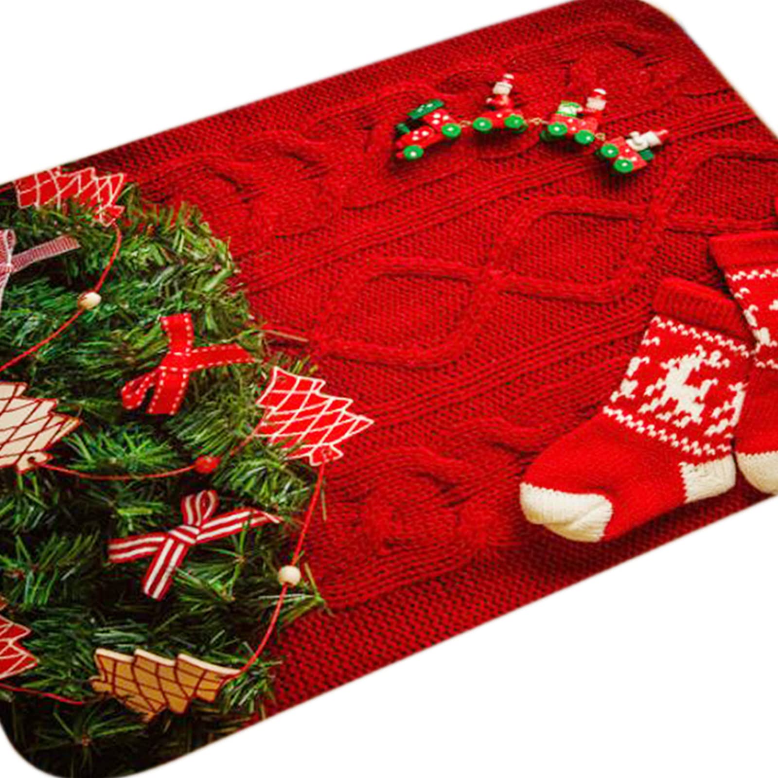 Fashion My Day Christmas Door Mat Anti-Slip Home Decor for Entrance New Year Indoor Outdoor style 3 | Home & Garden | Rugs & Carpets | Door Mats & Floor Mats