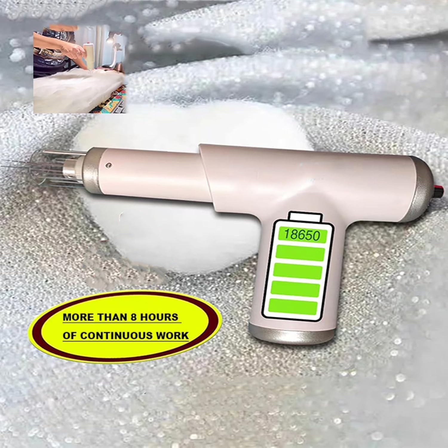 Herramienta eléctrica de fieltro de lana, velocidad ajustable para ahorro de energía y tiempo, mayor eficiencia, artesanía de fieltro, fabricación de animales