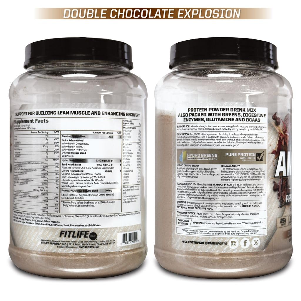 PMD Sports Amplify XL Premium Whey Protein Double Chocolate - 24 Servings — Amazon image 9