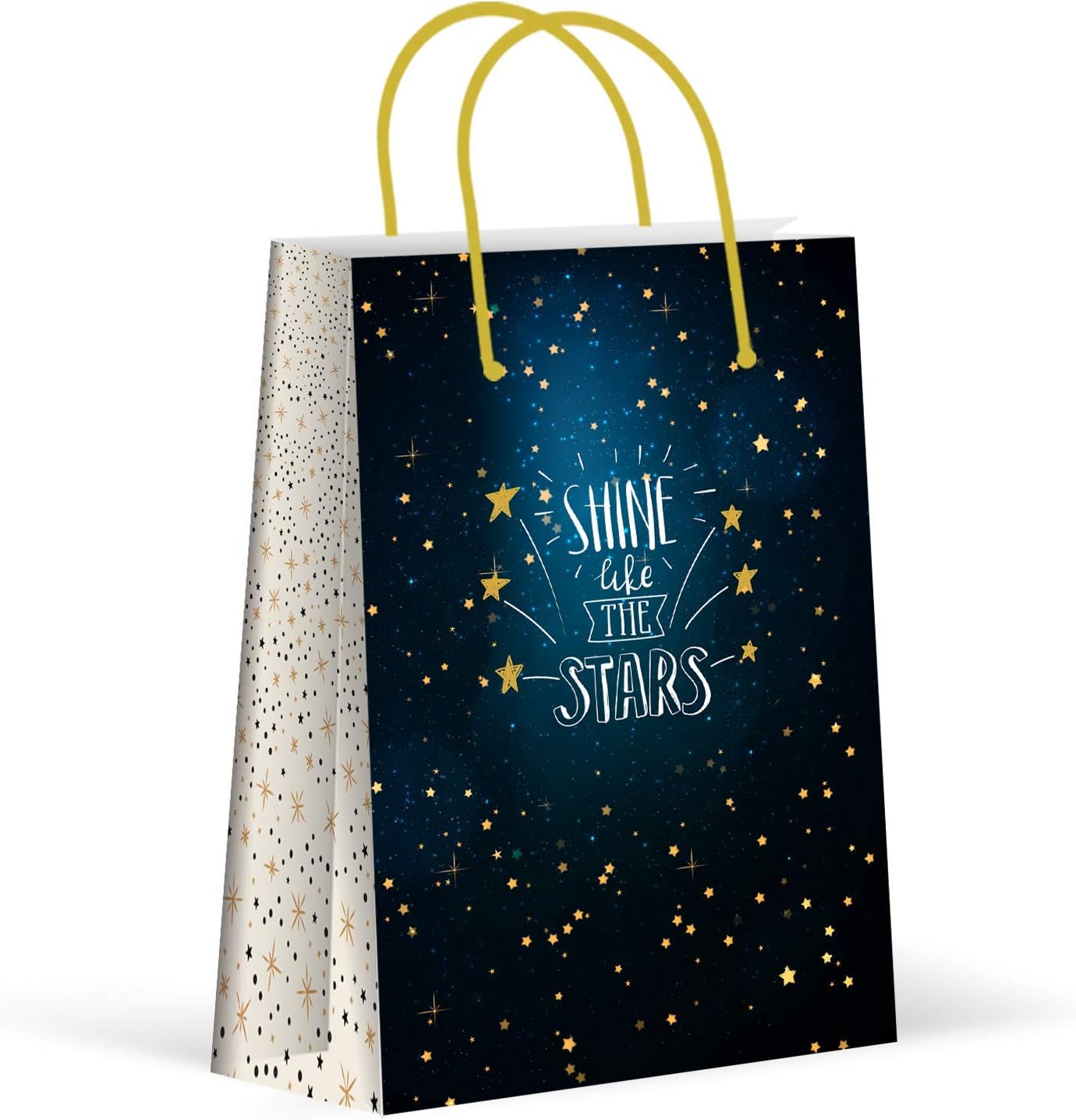 Larzn - Celebrate With An Impression Premium Twinkle Twinkle Little Star Party Bags, Party Favor Bags, New, Treat Bags, Gift Bags, Goody Bags, Party Favors, Party Supplies, Decorations, 12 Pack