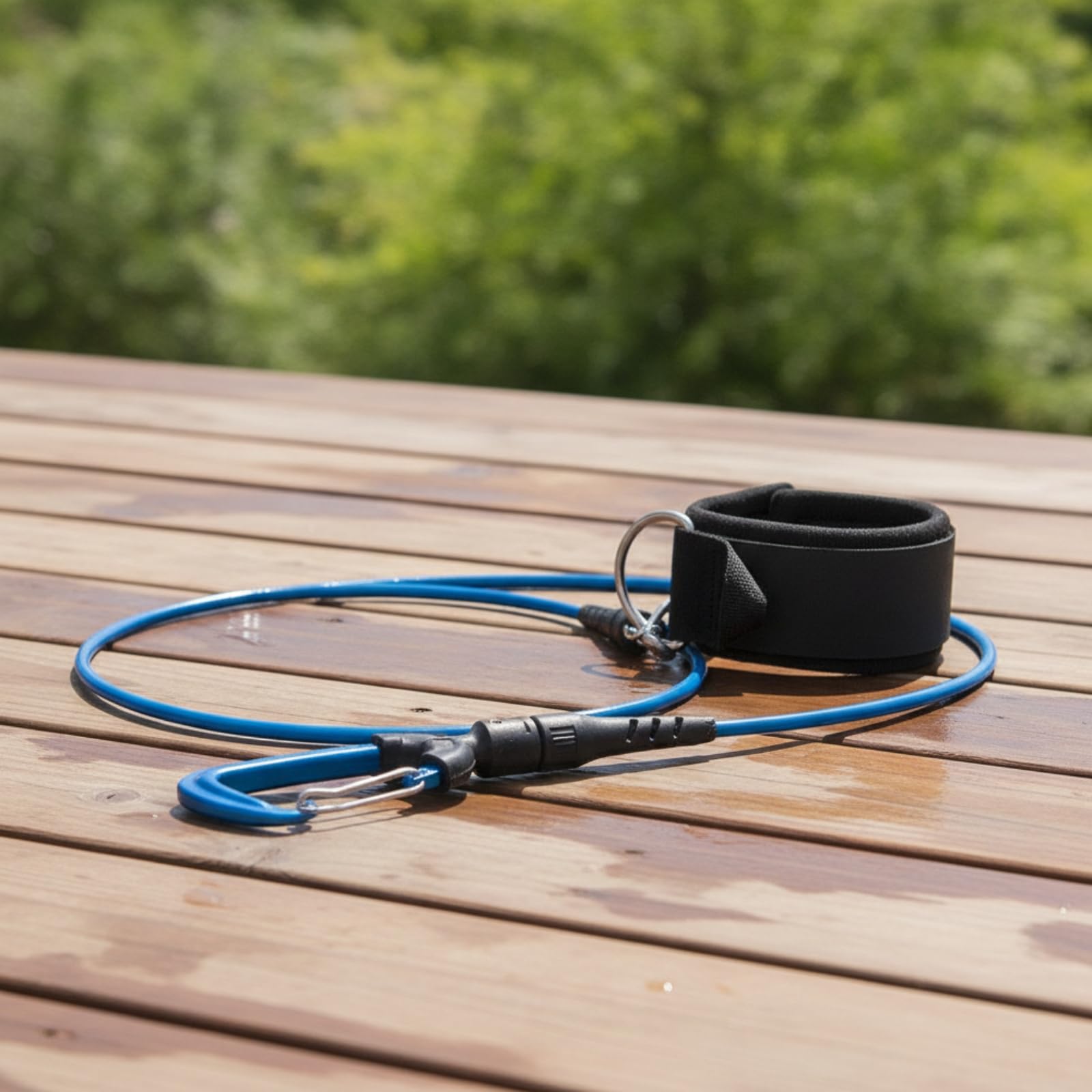 Longe Poignet avec Mousqueton Compact Cor Sécurité avec Bracelet Flexible Laisse Plongée En Apnée pour Entraînement sous-Marin