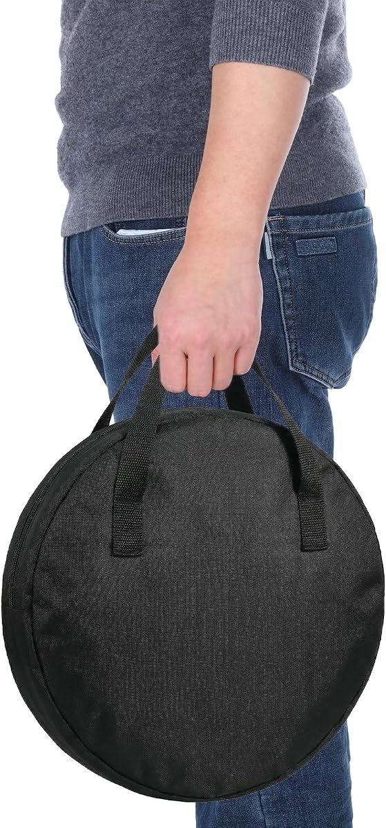 Drum Practice Pad Bag Drum Pad Bag Portable 14 Inch Practice Pads Carrying Case, Oxford Cloth Waterproof Storage Bags for Snare Drums Stand, Music Book Clip