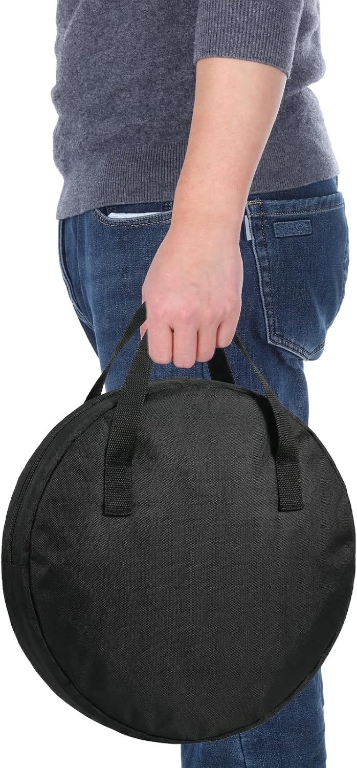 Jxiwfvl Dumb Drum Bag - Waterproof Oxford Cloth Case for 14 Inch Practice Pad, Snare Stand & Music Book Clip