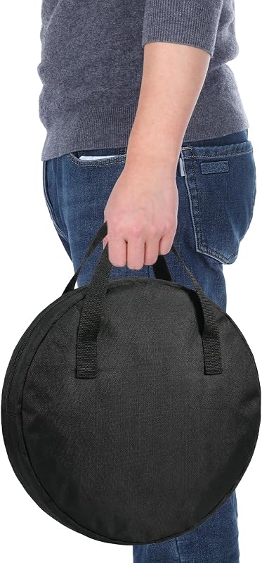 Drum Practice Pad Bag Drum Pad Bag Portable 14 Inch Practice Pads Carrying Case, Oxford Cloth Waterproof Storage Bags for Snare Drums Stand, Music Book Clip