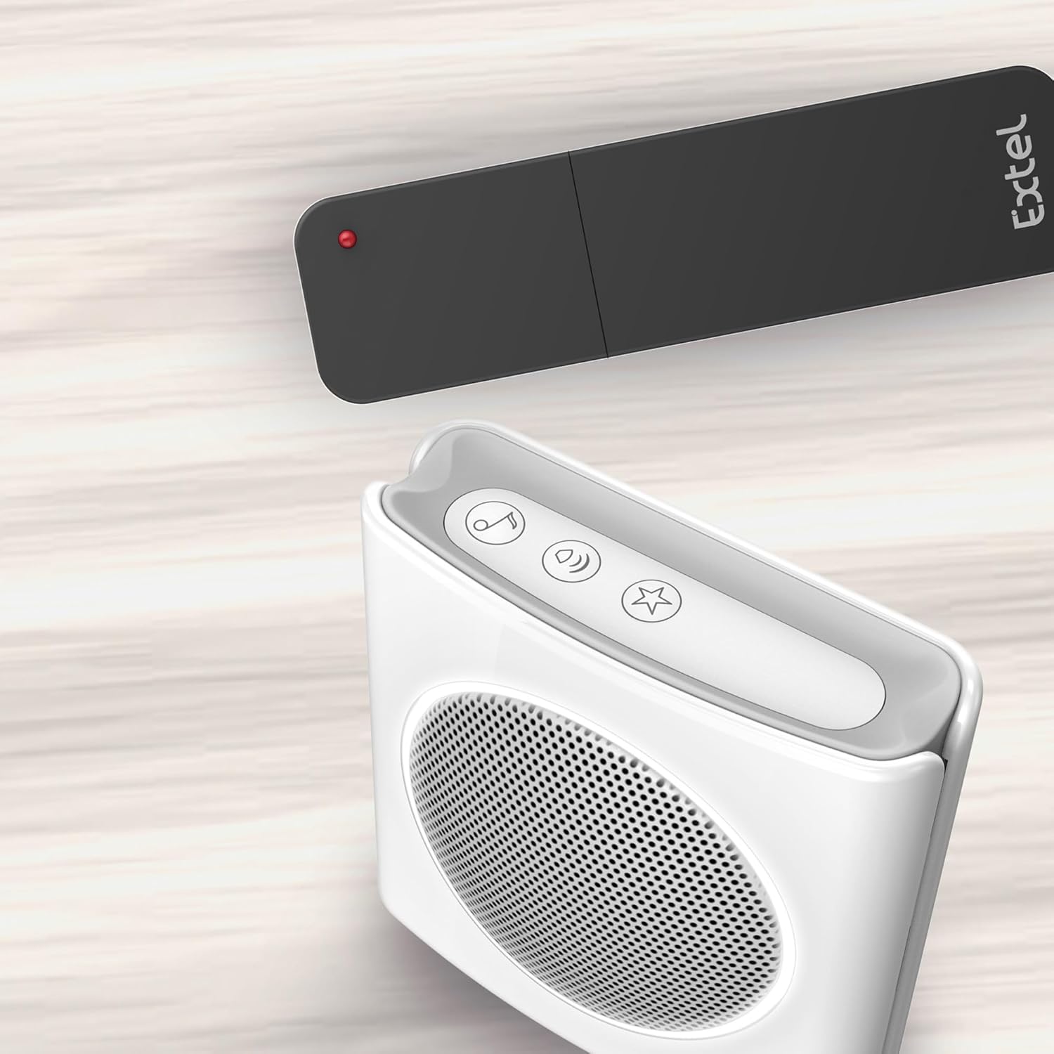 Close-up of EXTEL DiBi More chime controls