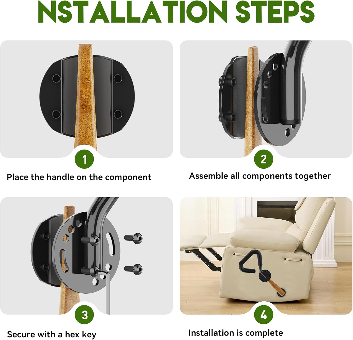 Recliner Handle Extender Plus, Recliner Lever Extender with Sponge Cushion, Recliner Chair Arm Extension, Lazy Boy Chair Lever Extender-Gift for Elderly, Parents, Infirm Enabling Easy Recliner Control