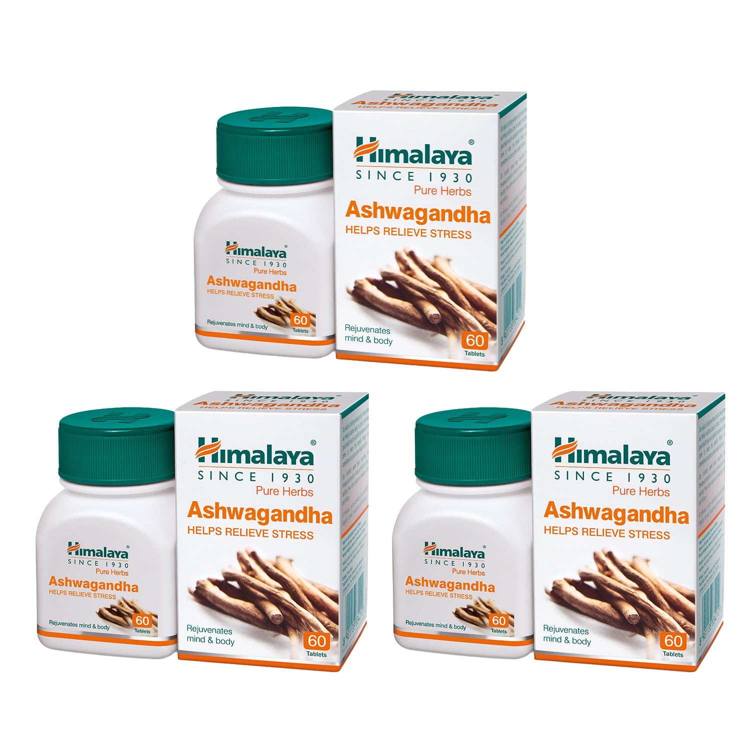 Himalaya Ashvagandha - 180 Tablets | Stress Relief | Rejuvenates Mind & Body | Improves Strength & Energy | General Wellness
