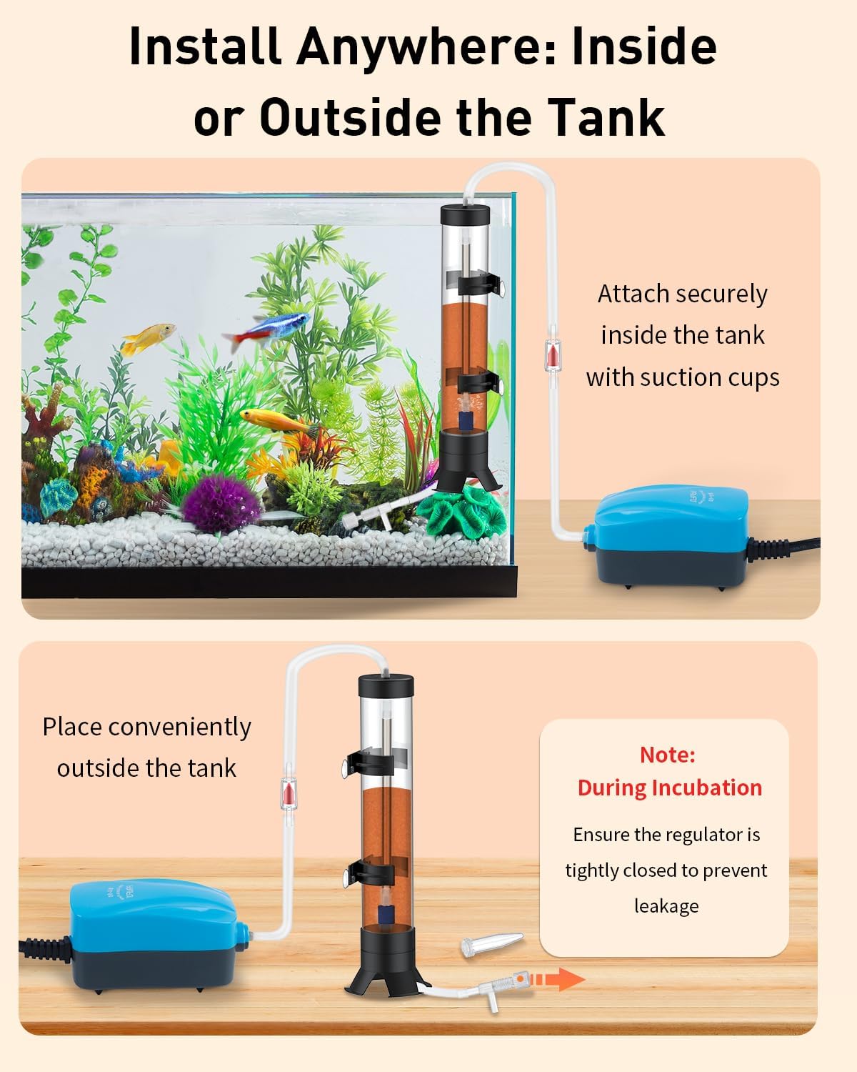 Pawfly Brine Shrimp Hatchery Kit, Shrimp Egg Incubator, Brine Shrimps Hatching Set, Artemia Hatchery with Air Pump, Live Brine Shrimps Net, Automatic Feeders & More