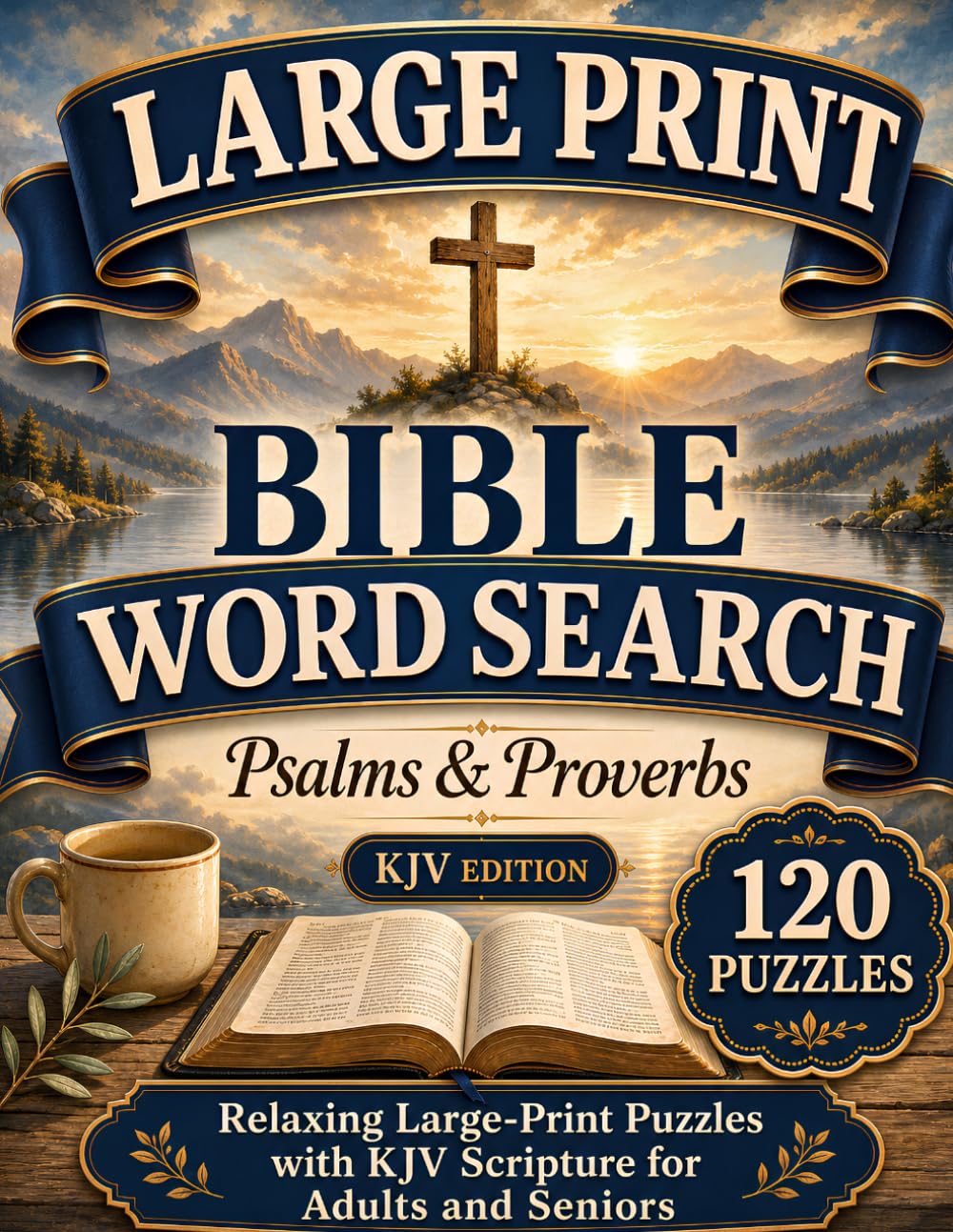 Large Print Bible Word Search: Psalms & Proverbs: 120 Relaxing Large-Print Puzzles with KJV Scripture for Adults and Seniors (Large Print Bible Word Search Collection)