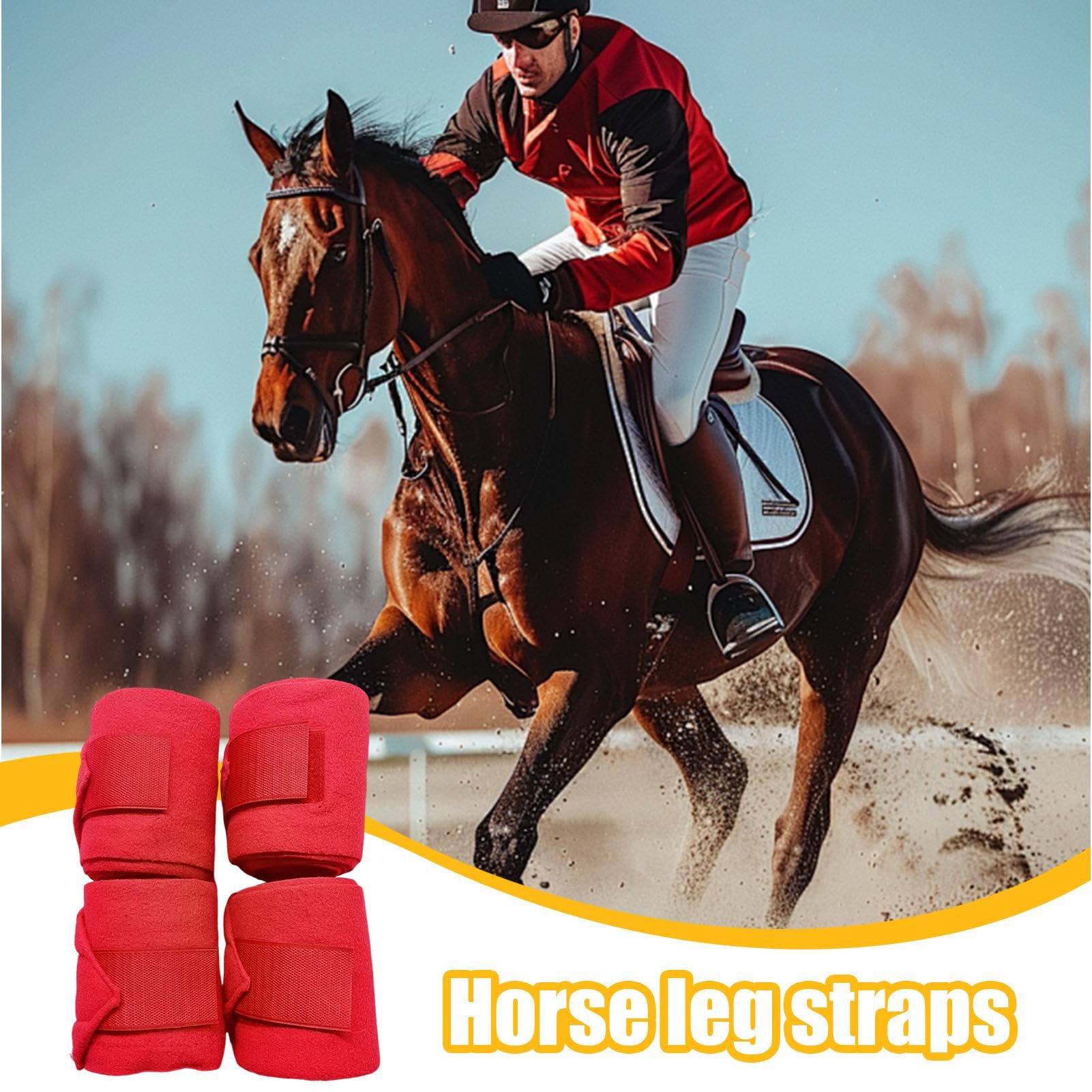 Fasce per Zampe di Cavallo Fasce Elastiche Equine | 249 Cm Morbidi Equestri per Addestramento Passeggio Salto