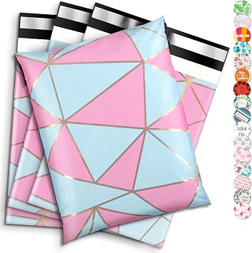 Oududianzi 100PCS Poly Mailers 10x13, Waterproof Shipping Bags, Thick Mailing Bags, Mailers Poly Bags, Shipping Envelopes, Cute Packaging Bags for Online and Offline Small business
