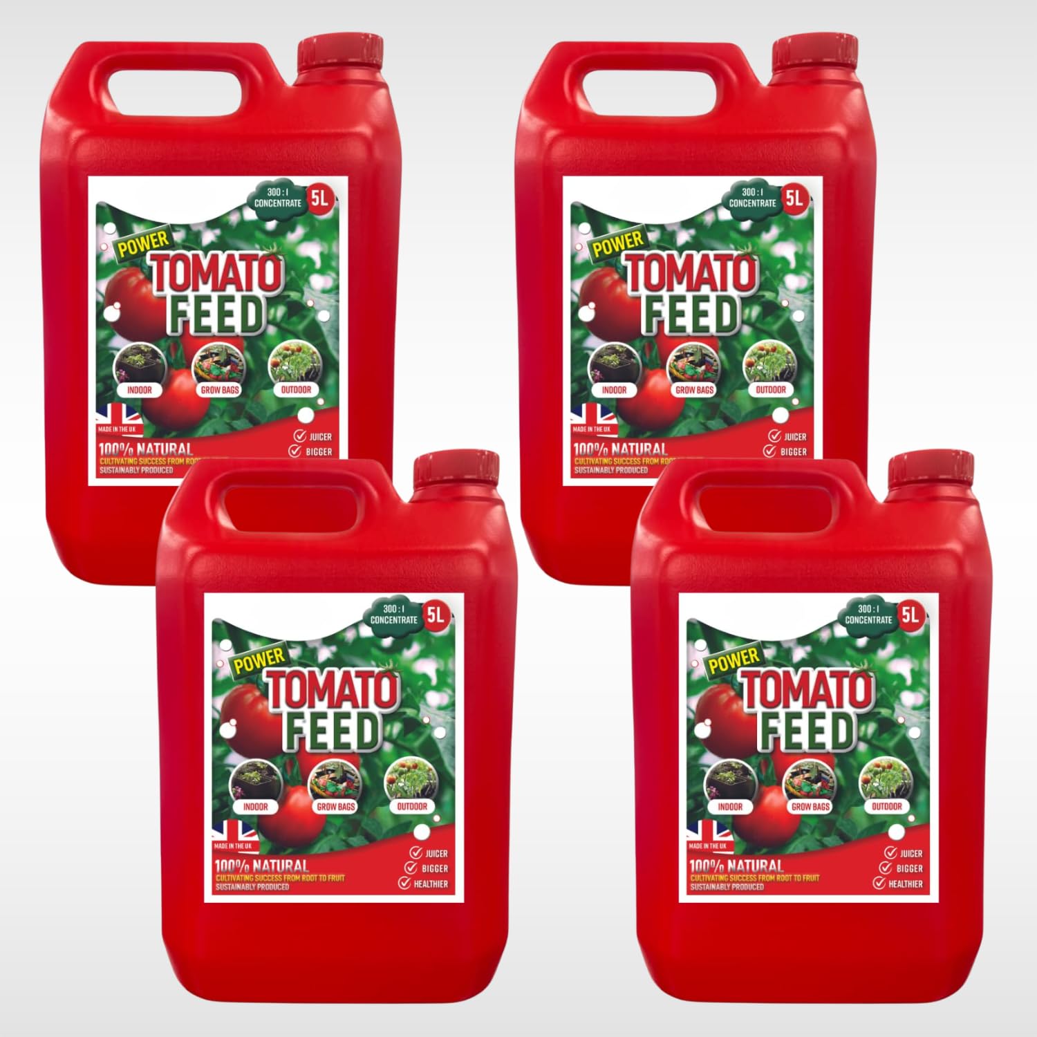 Dunnet Tools 20L Tomato Feed For Plants Vegetable Fertiliser Organic Tomato Plant Food Liquid Concentrate 300:1 Vegetable Plant Food Outdoor High Yield Growing Fertiliser Nutrient Rich