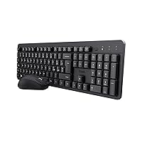 Trust Ymo II Set Tastiera e Mouse Wireless Silenziosi Italiano QWERTY