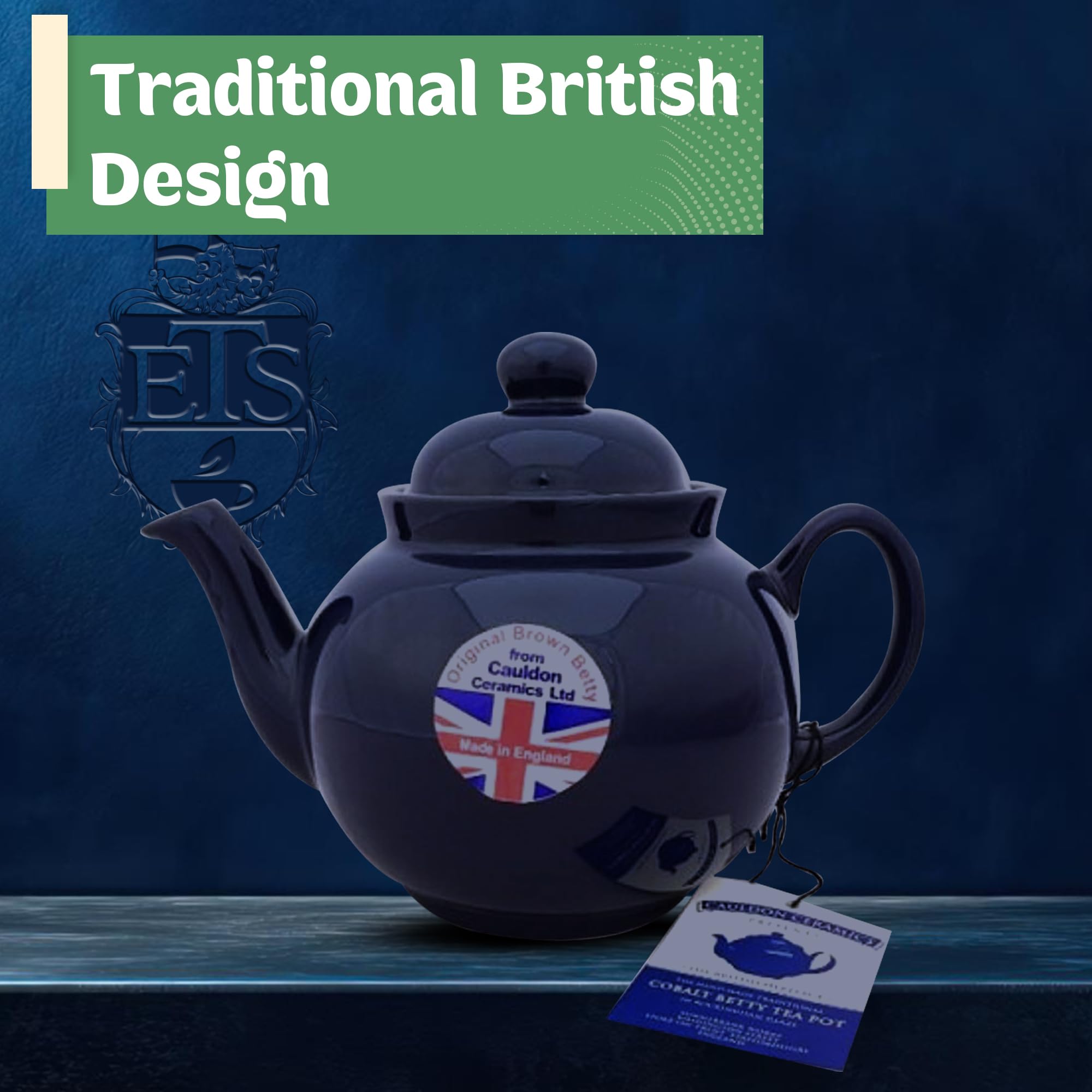 Amazon | Cobalt Betty ティーポット 4カップ セラミック