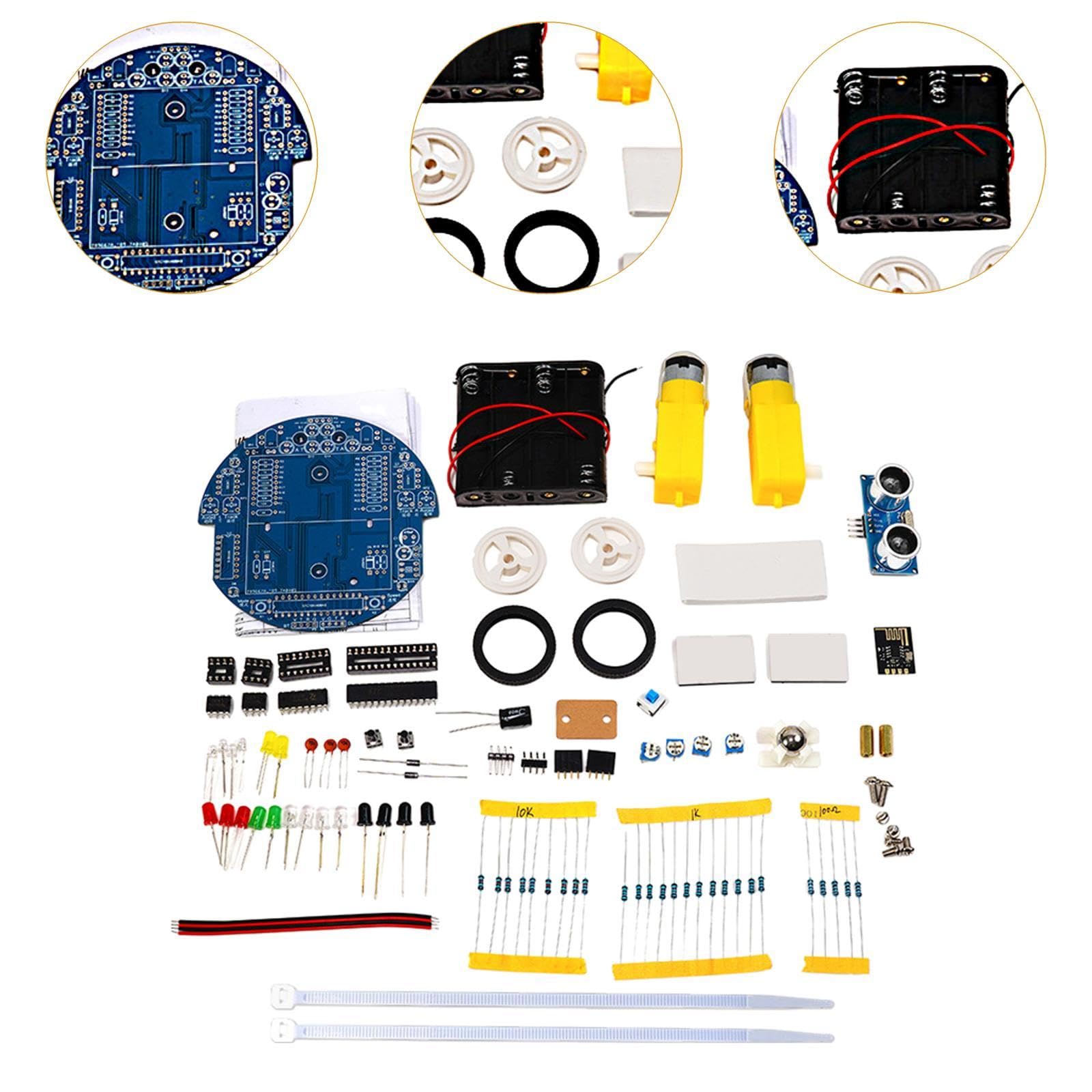 Kit de Robot Inteligente para Coche DIY con Software Gráfico, Modos Multifuncionales, Control por Aplicación Y Evitación de Obstáculos. Adecuado para, Type a