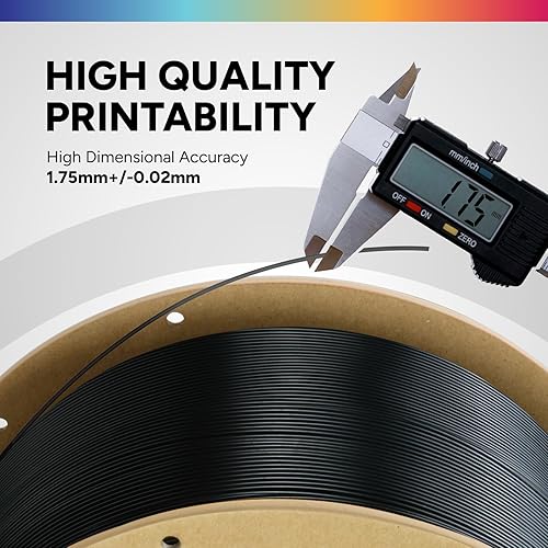 Vista 132 de Overture - Filamento PLA de impresión 3D para la mayoría de FDM en 1.75 milímetros, en bobina de 1 kilogramo de 200 x 200 milímetros y de precisión