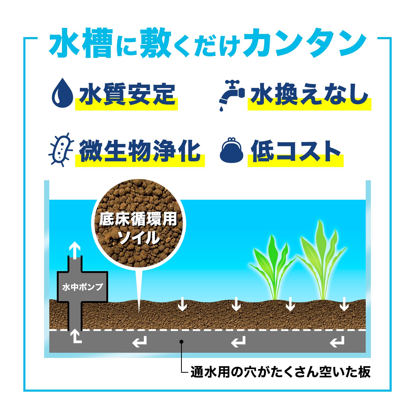 Amazon.co.jp: 底床循環用 ソイル 2kg 【金明】エキスパート濾材