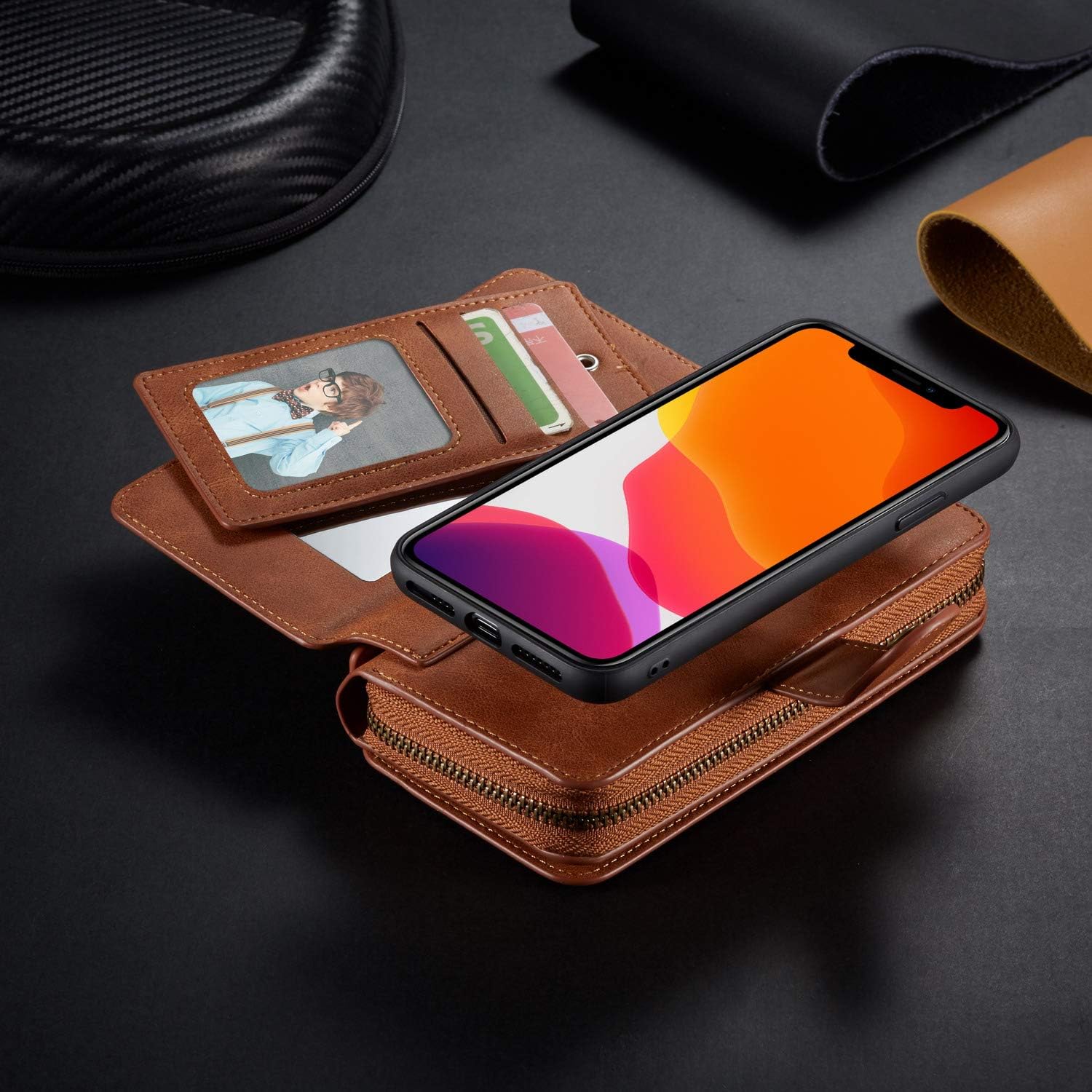 50% оƒƒ Dіѕсоunt Urvoix for iPhone 11 Pro Max Wallet Case Premium Leather Zipper Purse with Strap, Detachable Removable Magnetic Case with Card Holder Flip Cover for iPhone 11 Pro Max(6.5-inch Display), Brown Lіmіtеd Stосk Urvoix for iPhone 11 Pro Max Wallet Case Premium Leather Zipper Purse with Strap, Detachable Removable Magnetic Case with Card Holder Flip Cover for iPhone 11 Pro Max(6.5-inch Display), Brown