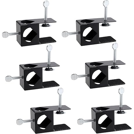 Deck Clamp for Tiki Torches-[2 Pc Strong Grip, Rust Proof Design]-Railing Torch...