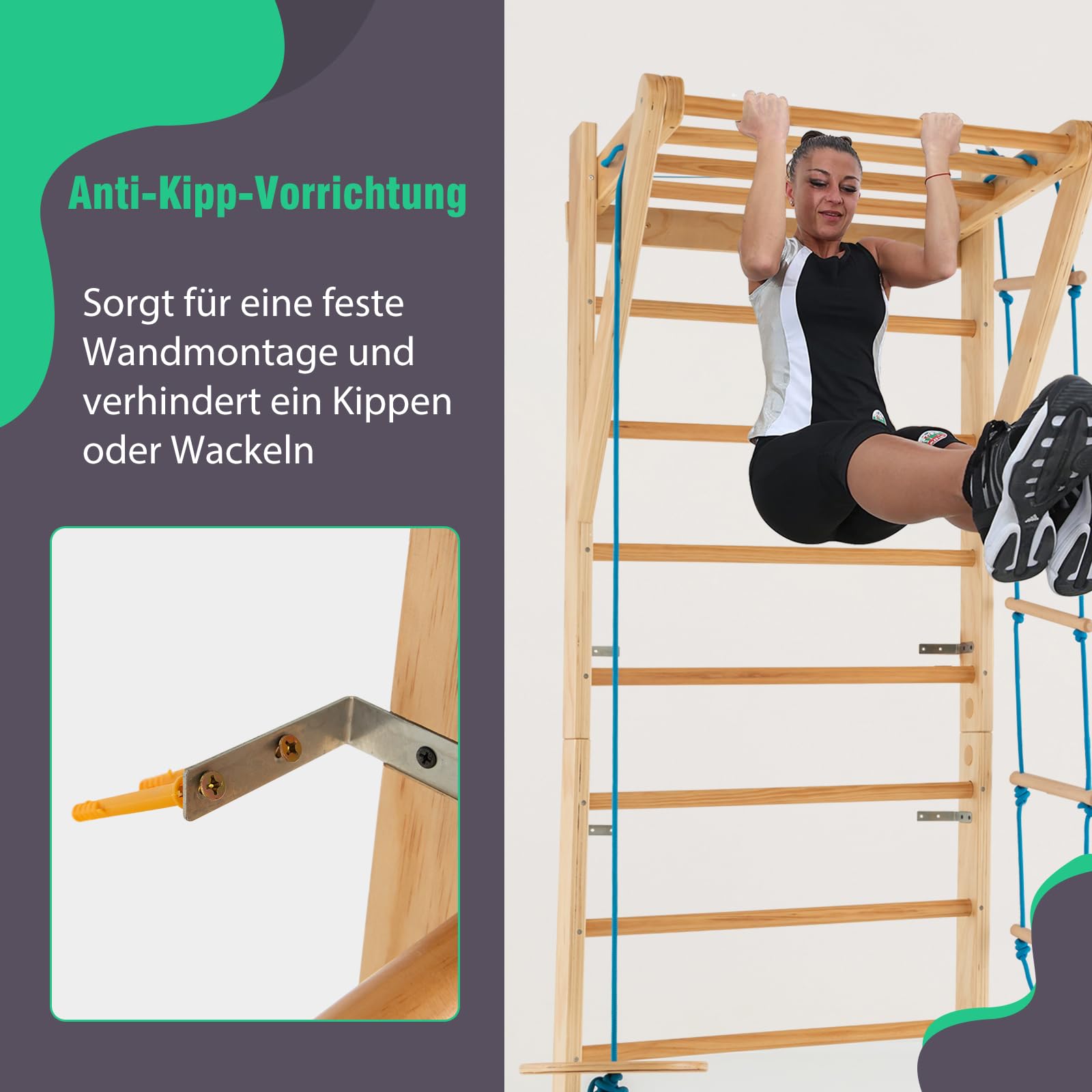 Produktbild von Sprossenwand / Kletterwand / Fitnessgerät | Kaufen Auf