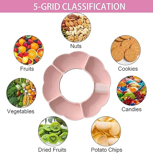 Miniatura 5 de Abulun silicone snack bowl for stanley cup 40 oz tumbler with handle,stanley snack tray compatible with stanley quencher h2.0,pink stanley snack