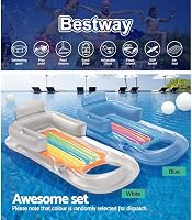 Bestway Felfújható Matrac 161x84 cm - Többszínű Vinyl Úszómatrac Medencébe, 90 kg Teherbírással, Könnyen Tisztítható 5