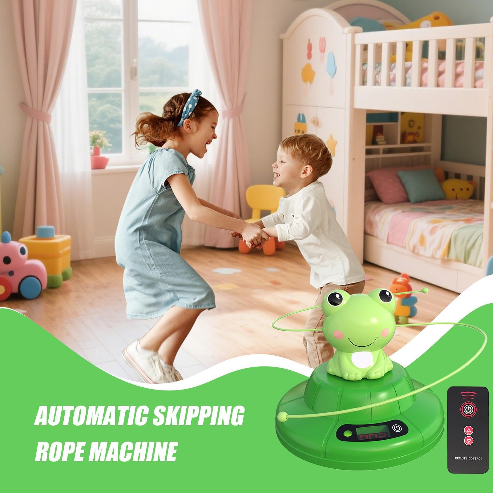 Vegena Smart Jump Rope Machine - Corda Per Saltare Automatica Con 10 Velocità E Display LED - Ricaricabile USB - 3