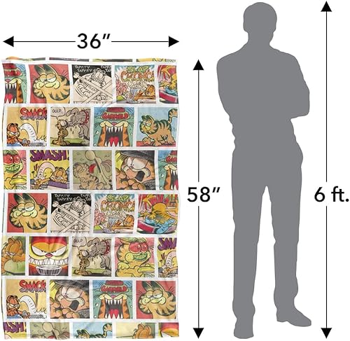 Miniatura 5 de Garfield Collage - Manta de tacto sedoso súper suave, 36 x 58 pulgadas