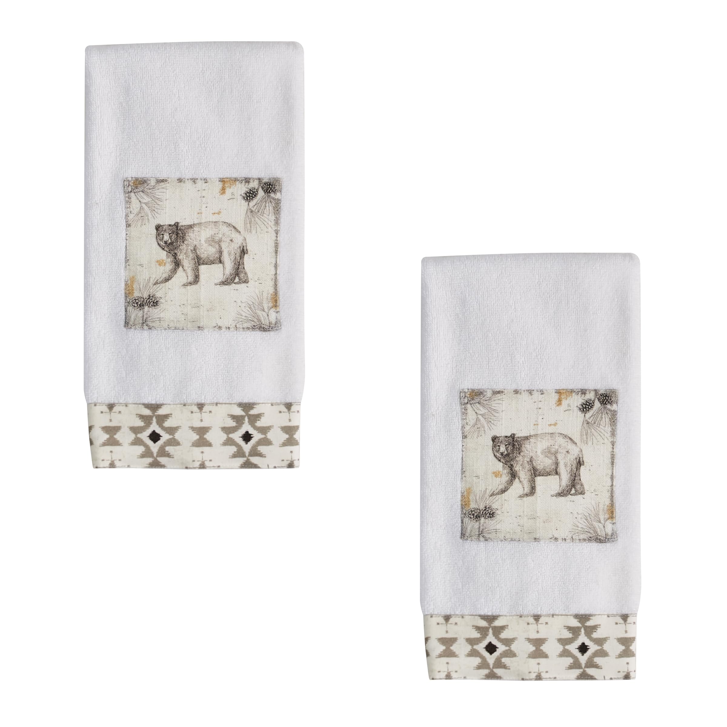 Park Designs Wild and Beautiful Terry Hand Towel Set of 2