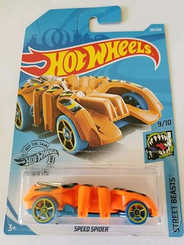Hot Wheels Street Beasts Speed Spider 2019 (Spider Car) 210250, naranja