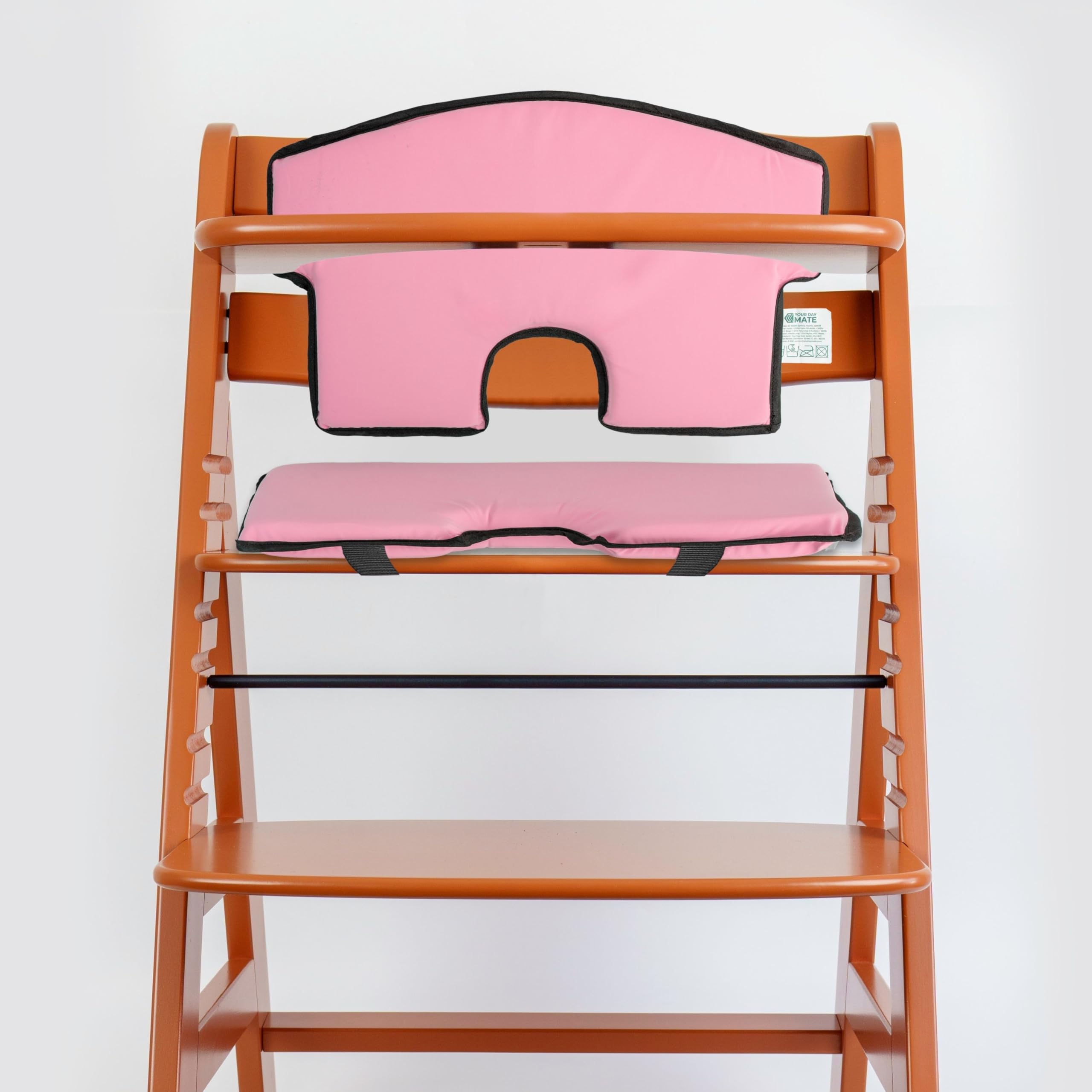Universal highchair seat Cushion and backrest Cushion Set, 2-piece, in Pink, Foam Inner Filling, Polyester Outer Cover
