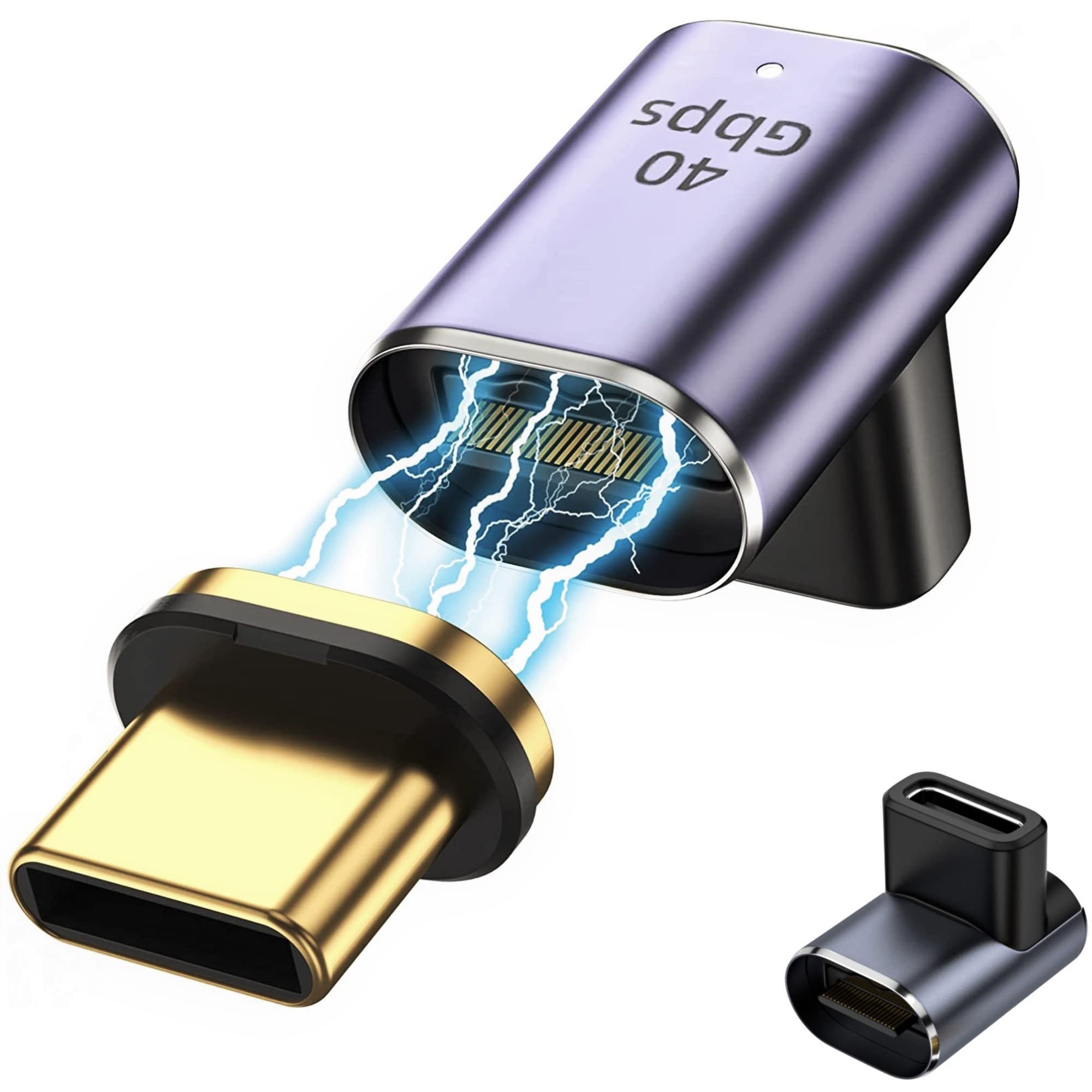 Amazon.co.jp: fine-R USB-C マグネット式 方向変換アダプター 上下90