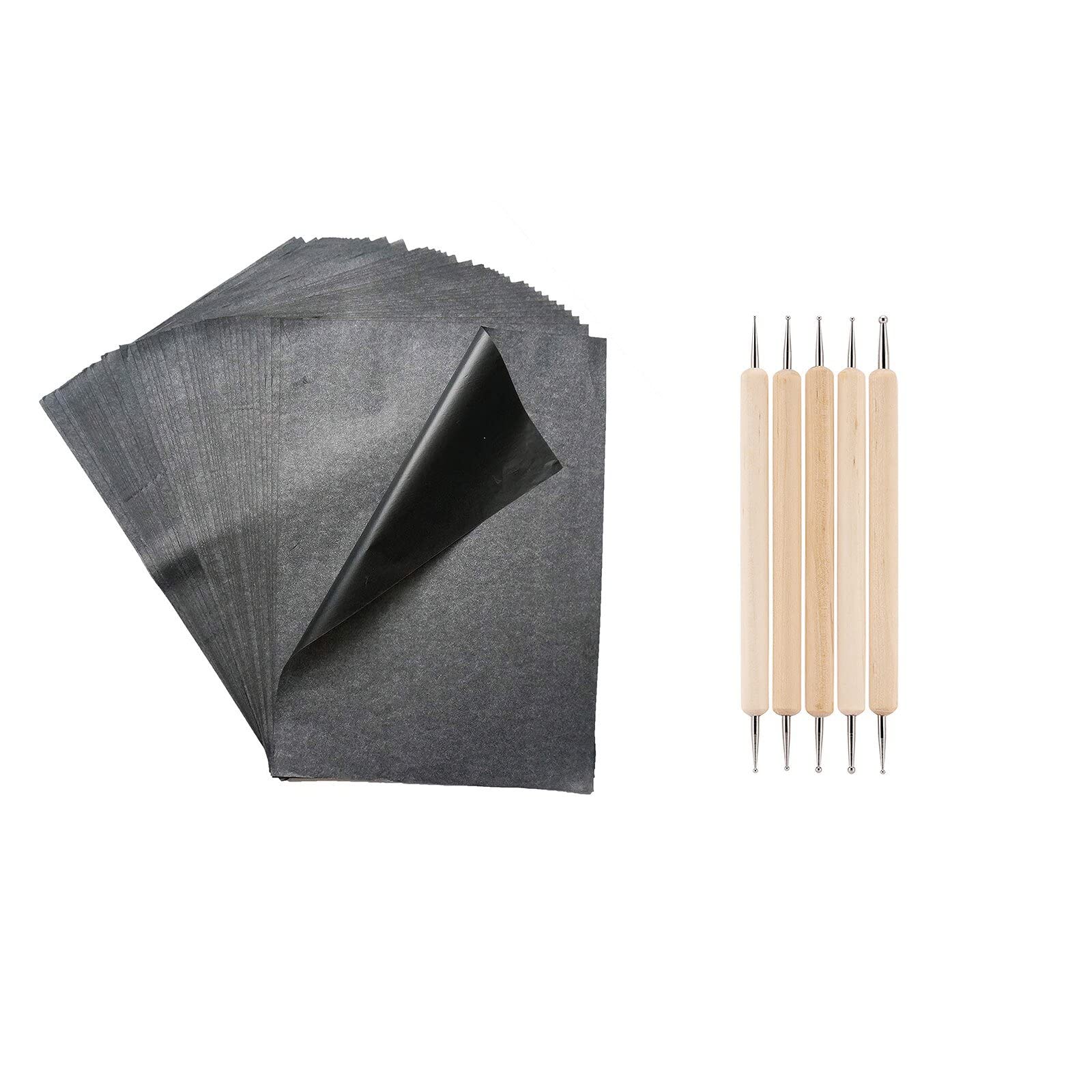 Wudaizhi 100pcs Tracing Papers Reusable Graphite Transfer Papers Carbon Paper Transfer Tracing Paper Tracing Copy Paper for Wood Paper